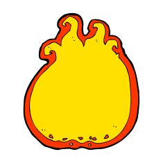 cartoon flame border N7
