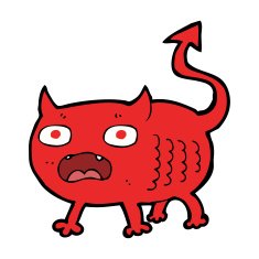 cartoon little imp N48