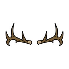 Cartoon Antlers N10