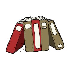cartoon old books N27