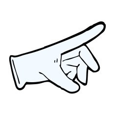 cartoon rubber glove N28