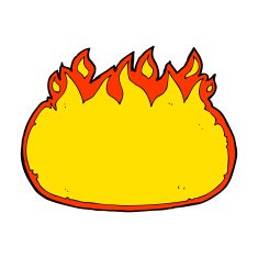 cartoon fire border N22