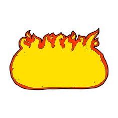 cartoon fire border N23