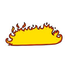 cartoon fire border N24
