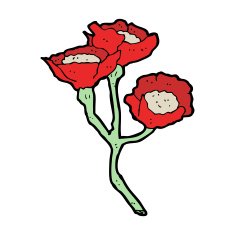 Cartoon Flowers N118