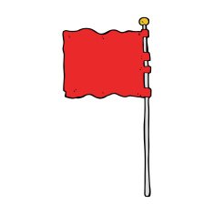 cartoon waving flag N24
