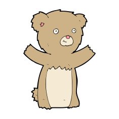 cartoon teddy bear N468