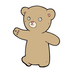 cartoon teddy bear N469