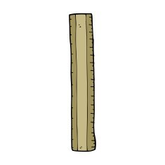 cartoon wooden ruler N25