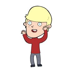 cartoon happy man N724