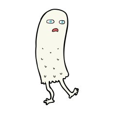cartoon funny ghost N35