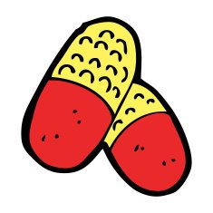 cartoon medical pills N27