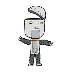 Cartoon Robot N414