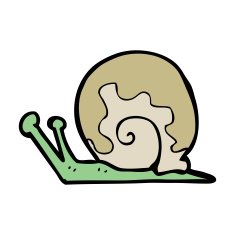 Cartoon Snail N139