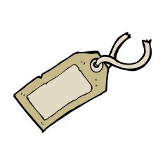 cartoon luggage tag N59