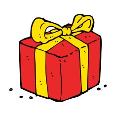 cartoon present N75