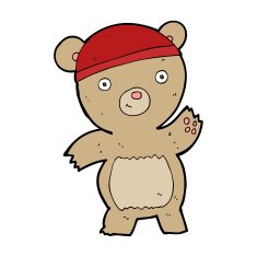 cartoon teddy bear N470