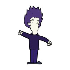 cartoon vampire man N170