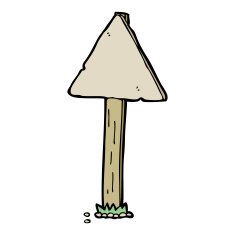 Cartoon Sign Post N103
