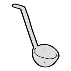 cartoon ladle N18