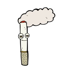 cartoon happy cigarette N13