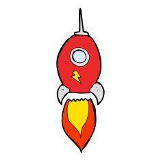 Cartoon Spaceship N74