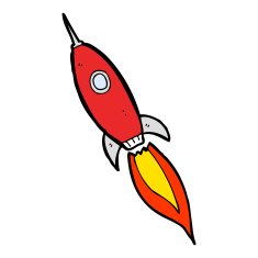 Cartoon Spaceship N75
