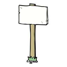 cartoon signpost N22