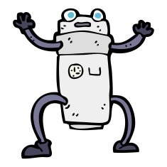 Cartoon Robot N418