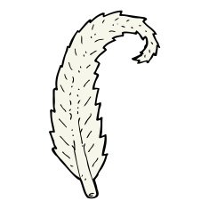 Cartoon Feather N78