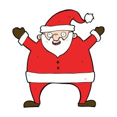 Cartoon Santa Claus N474