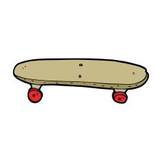 Cartoon Skateboard N107