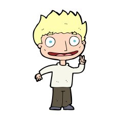 cartoon happy boy N365