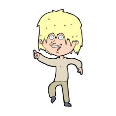 cartoon happy boy N366
