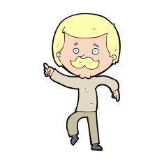 cartoon dancing dad N14