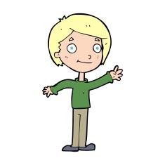 cartoon happy boy N368