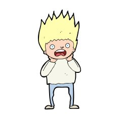 Cartoon Man Panicking N94