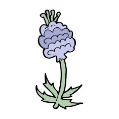 cartoon flower N634