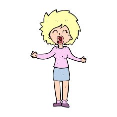 cartoon loud woman N13