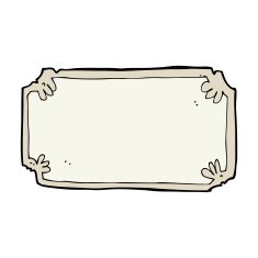 cartoon old frame banner N14