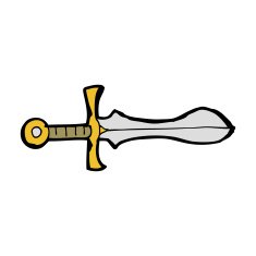 Cartoon Sword N121