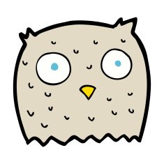 Cartoon Owl N214