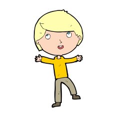 cartoon happy boy N370