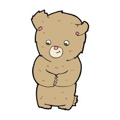 cartoon teddy bear N477