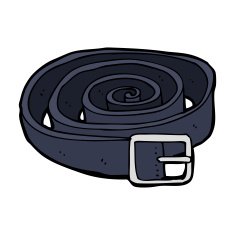 cartoon leather belt N32