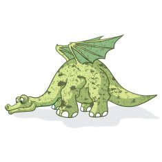Brontosaurus Vector illustration