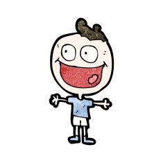 cartoon laughing man N47