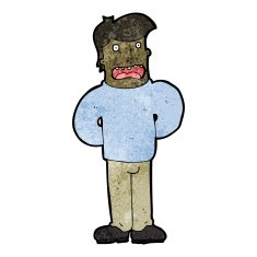 Cartoon Man Talking N17