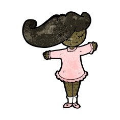 cartoon prettty girl N8