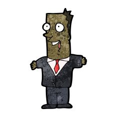 cartoon happy businessman N5